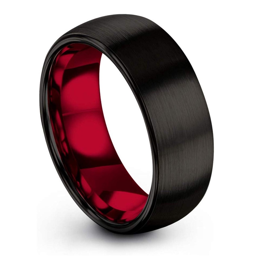 Crimson Allure Unisex Tungsten Carbide 8mm Ring